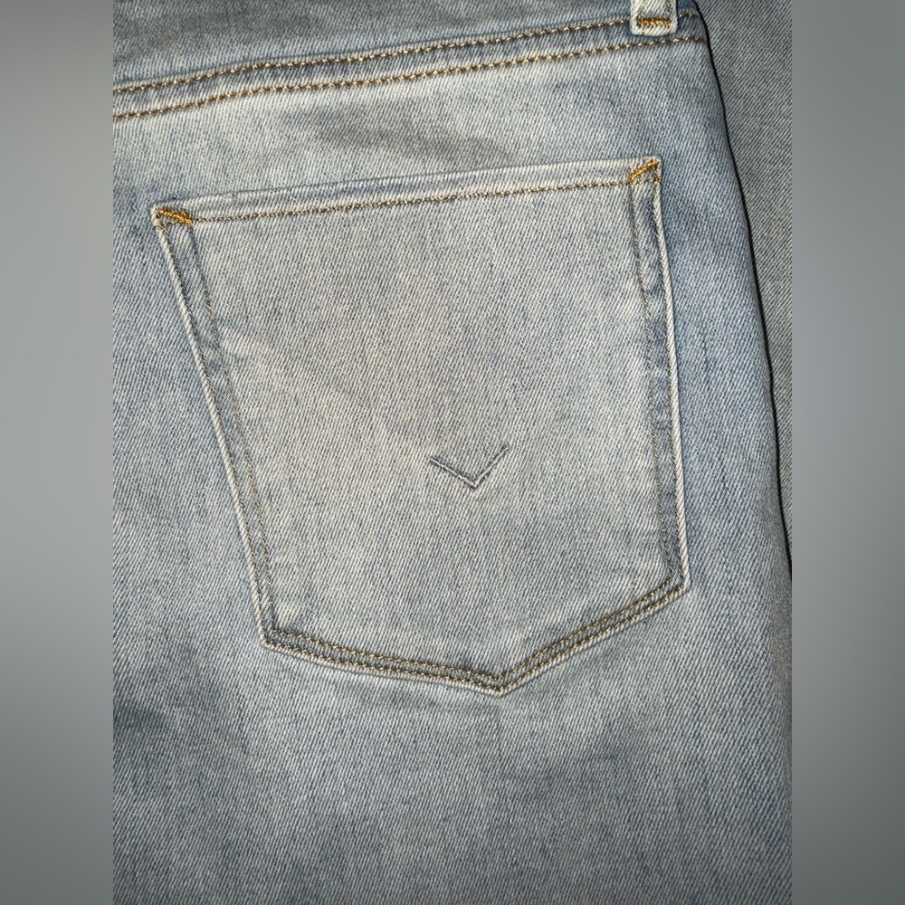 Hudson Jeans Holly Skinny Size 28 Light Blue Gray Distressed Knee High Rise - Picture 5 of 16